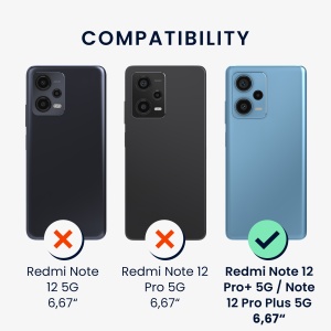 Husa Kwmobile pentru Xiaomi Redmi Note 12 Pro Plus 5G, Maro/Albastru, Lemn, KWM000018BX004C - Img 7