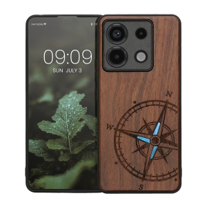 Husa Kwmobile pentru Xiaomi Redmi Note 13 Pro 5G, Maro, Lemn/Silicon, KWM000020MN003C - Img 2