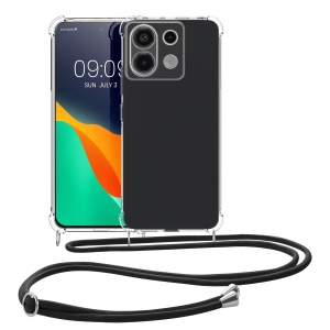 Husa Kwmobile pentru Xiaomi Redmi Note 13 Pro 5G/Poco X6, Transparent/Negru, Silicon, KWM000020MS001C - Img 2