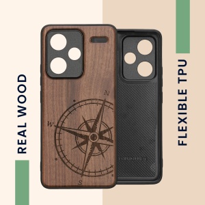 Husa Kwmobile pentru Xiaomi Redmi Note 13 Pro Plus 5G, Maro, Lemn, KWM000020KL001C - Img 4