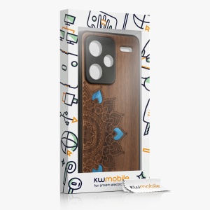 Husa Kwmobile pentru Xiaomi Redmi Note 13 Pro Plus 5G, Maro, Lemn/Silicon, KWM000020KL005C - Img 7