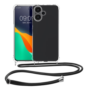 Husa Kwmobile pentru Xiaomi Redmi Note 13 Pro Plus 5G, Transparent/Negru, Silicon, KWM000020MU001C - Img 2
