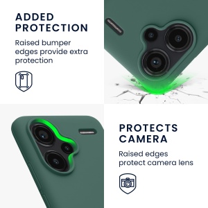 Husa Kwmobile pentru Xiaomi Redmi Note 13 Pro Plus 5G, Verde, Silicon, KWM000020KH012C - Img 4
