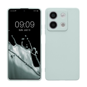 Husa Kwmobile pentru Xiaomi Redmi Note 13, Verde deschis, Silicon, KWM000020LK009C - Img 1