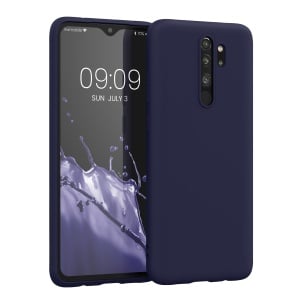 Husa Kwmobile pentru Xiaomi Redmi Note 8 Pro, Albastru inchis, Silicon, KWM000010MT039C - Img 1