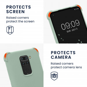 Husa Kwmobile pentru Xiaomi Redmi Note 9, Silicon, Verde, 53147.172 - Img 4