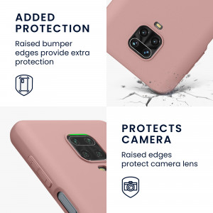 Husa Kwmobile pentru Xiaomi Redmi Note 9S/Redmi Note 9 Pro/Redmi Note 9 Pro Max, Silicon, Roz, 52140.193 - Img 4