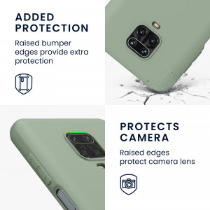 Husa Kwmobile pentru Xiaomi Redmi Note 9S/Redmi Note 9 Pro/Redmi Note 9 Pro Max, Silicon, Verde, 52140.172 - Img 4