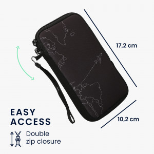Husa Kwmobile Universala L - 6,5", Neopren, Negru/Alb , 30226.3.65 - Img 5