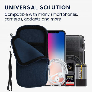 Husa Kwmobile Universala XXL - 7", Neopren, Albastru, 46188.5.116 - Img 4