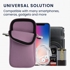 Husa Kwmobile Universala XXL - 7", Neopren, Mov, 58700.5.108 - Img 3