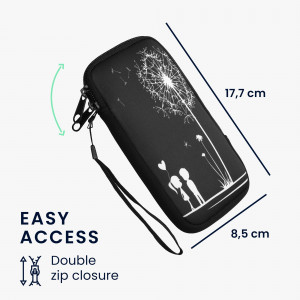 Husa Kwmobile Universala XXL - 7", Neopren, Negru/Alb, 30226.5.06 - Img 5