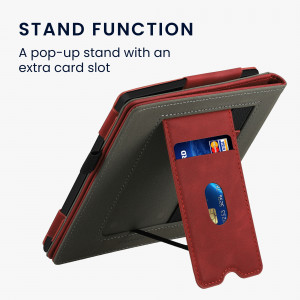Husa pentru Amazon Kindle Oasis 10, Kwmobile, Rosu, Piele ecologica, 59393.01 - Img 7
