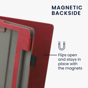 Husa pentru Amazon Kindle Oasis 10, Kwmobile, Rosu, Piele ecologica, 59393.01 - Img 14
