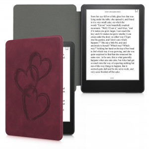 Husa pentru Amazon Kindle Paperwhite 11, Kwmobile, Rosu, Piele ecologica, 56257.15 - Img 2