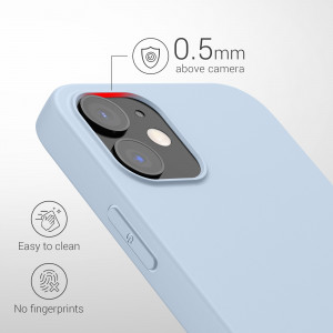 Husa pentru Apple iPhone 12 / iPhone 12 Pro, Silicon, Albastru, 53938.58 - Img 4