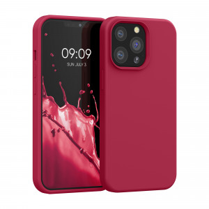 Husa pentru Apple iPhone 13 Pro, Silicon, Rosu, 55880.229, kwmobile - Img 1