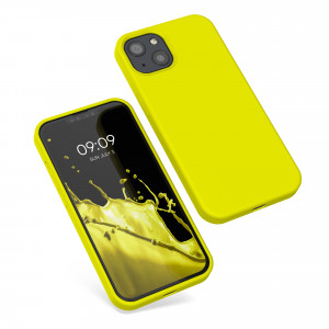 Husa pentru Apple iPhone 13, Silicon, Galben, 55878.149, kwmobile - Img 2