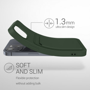 Husa pentru Apple iPhone 13, Silicon, Verde, 55955.80, kwmobile - Img 3