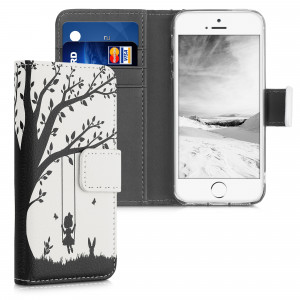 Husa pentru Apple iPhone 5s / iPhone SE, Piele ecologica, Multicolor, 20207.31, kwmobile - Img 1