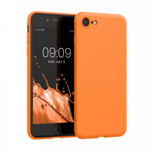 Husa pentru Apple iPhone 8 / iPhone 7 / iPhone SE 2, Silicon, Portocaliu, 49979.150, kwmobile - Img 1