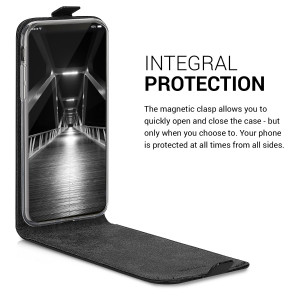 Husa pentru Apple iPhone X / iPhone XS, Piele ecologica, Negru, 42514.01 - Img 4