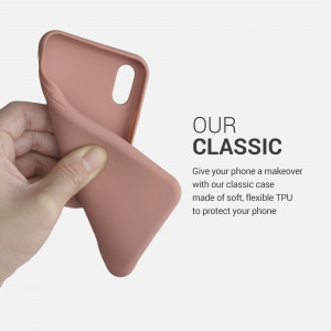 Husa pentru Apple iPhone X / iPhone XS, Silicon, Roz, 42492.193 - Img 4
