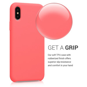 Husa pentru Apple iPhone X / iPhone XS, Silicon, Roz, 46313.103 - Img 4