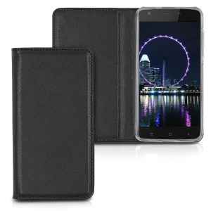 Husa pentru Blackview A7, Piele ecologica, Negru, 43715.01 - Img 1
