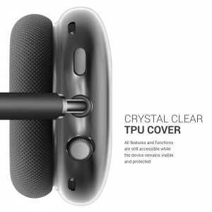 Husa pentru casti Apple AirPods Max, Kwmobile, Transparent, Silicon, 54208.03 - Img 4