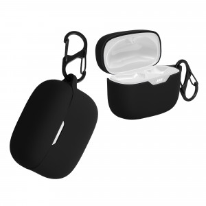 Husa pentru casti JBL 230NC TWS, Kwmobile, Negru, Silicon, 57412.01 - Img 1