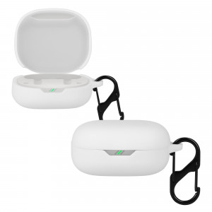 Husa pentru casti JBL Wave 300 TWS, Kwmobile, Alb, Silicon, 59287.02 - Img 2
