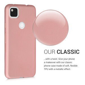 Husa pentru Google Pixel 4a, Silicon, Rose Gold, 52338.31 - Img 4