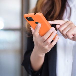 Husa pentru Google Pixel 5a, Silicon, Portocaliu, 55374.150 - Img 5