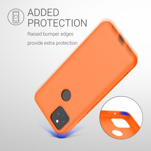 Husa pentru Google Pixel 5a, Silicon, Portocaliu, 55374.150 - Img 7