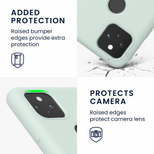 Husa pentru Google Pixel 5a, Silicon, Verde, 55207.200, kwmobile - Img 4