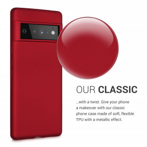 Husa pentru Google Pixel 6 Pro, Silicon, Rosu, 55856.36, kwmobile - Img 4