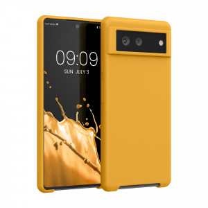 Husa pentru Google Pixel 6, Silicon, Portocaliu, 55480.217, kwmobile - Img 1