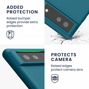 Husa pentru Google Pixel 6, Silicon, Verde, 55480.57, kwmobile - Img 4