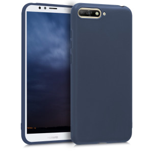 Husa pentru Huawei Y6 (2018), Silicon, Albastru, 44878.53 - Img 1
