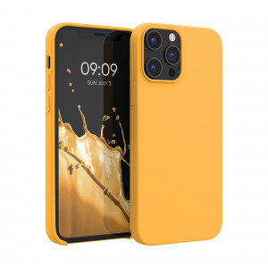 Husa pentru iPhone 12 Pro Max, Silicon, Galben, 52644.217 - Img 1