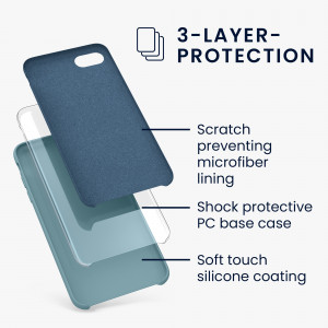 Husa pentru iPhone 8 / iPhone 7 / iPhone SE 2, Silicon, Albastru, 40225.206 - Img 3