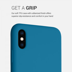 Husa pentru iPhone XS Max, Silicon, Albastru, 45909.224 - Img 4