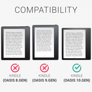 Husa pentru Kindle Kindle Oasis 10, Piele ecologica, Multicolor, kwmobile, 49417.06 - Img 6