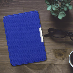 Husa pentru Kindle Paperwhite 7, Textil, Albastru, kwmobile, 49487.04 - Img 3