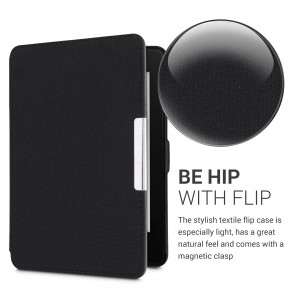 Husa pentru Kindle Paperwhite 7, Textil, Negru, kwmobile, 49487.01 - Img 4
