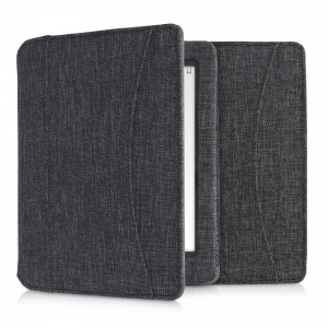Husa pentru Kobo Aura Edition 1, Textil, Gri, kwmobile, 54136.19 - Img 1
