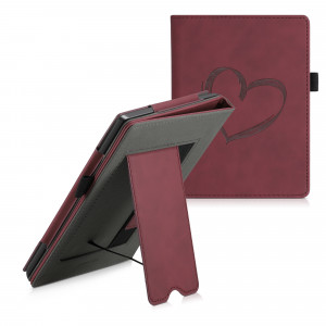 Husa pentru Kobo Aura H2O Edition 1, Piele ecologica, Rosu, kwmobile, 56880.01 - Img 2