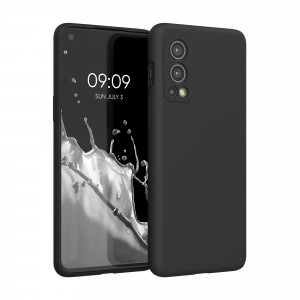 Husa pentru OnePlus Nord 2 5G, Silicon, Negru, 56070.01, kwmobile - Img 1