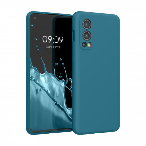 Husa pentru OnePlus Nord 2 5G, Silicon, Verde, 56070.57, kwmobile - Img 1